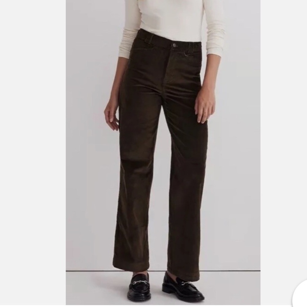 Madewell petite 2.0 Emmett wide leg pant corduroy size 25 petite